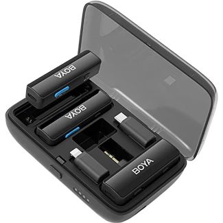 MICROFONO WIRELESS BOYA BOYALINK - USB-C - LIGHTNING 3.5MM (CAMARAS) - BLACK 1