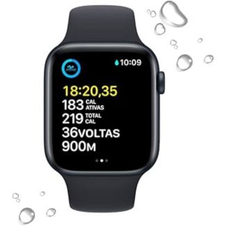 APPLE WATCH SE 2 44MM GPS MXEJ3LL/A MIDNIGHT ALUM MIDNIGHT SPORT BAND (2024) S/M 1