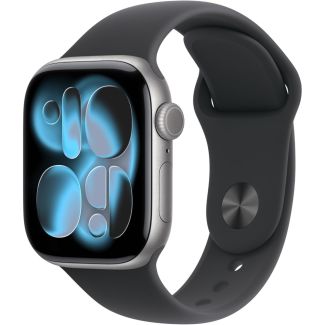 APPLE WATCH S11 46MM GPS MEV04LW/A SPACE GRAY ALUM BLACK SPORT BAND S/M 1