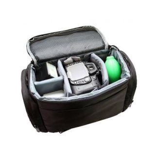 BOLSA GREIKA P/ CAMERA DSLR TAMANHO GRANDE - DIMS 31X18X22CM - COM CAPA DE CHUVA
