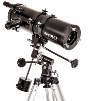 TELESCÓPIO EQUATORIAL NEWTONIANO COM TRIPÉ E ACESSORIOS- 1400X150MM