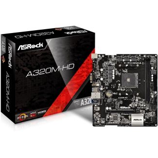 PL Mae Asrock A320M-HD (AM4/DDR4/HDMI/VGA/microATX/2Ger) - PN # A320M-HD