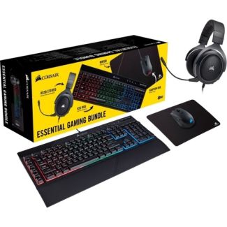 Combo Gamer Corsair  4x1( Tec / Mouse / Headset / Mouse pad) - PN # CH-9226315-BR