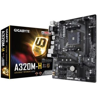 Placa Mae Gigabyte A320M-H (DDR4/M-ATX/AM4) - PN # GA-A320M-H