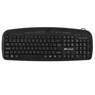 Teclado Fortrek Multimidia USB MKL-101 Preto - PN # 63527
