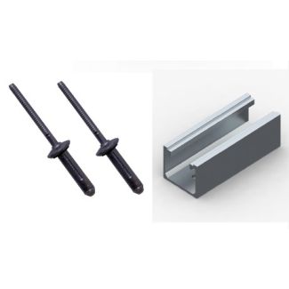 Estrutura Tritec Perfil completo Rebite Trevo 100mm - PN # TRIFOT00011