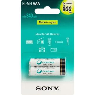 Pilha SONY Recarreg. AAA C/2 UNID. 900MAH NIMH NH-AAA B2GN - PN # 64687