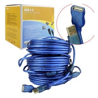 Cabo Extensor USB 2.0 A Macho para A Femea 30 Metros