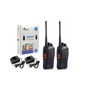 Radio Comunicador PAR Walk Talk Com Carregador E Fone De Ouvido Bateria: 1800 Mah Alcance 12Km BF-777S