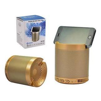 Caixa De Som Bluetooth USB 5W SD Card Dourado hfQ3