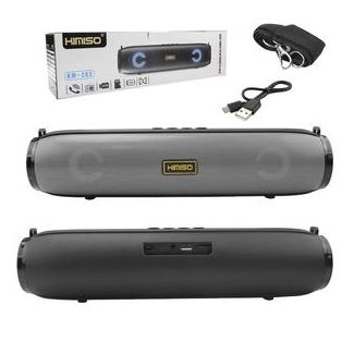 Caixa de Som Bluetooth USB 10W Atende Ligacoes Micro SD Card Prata KM-203