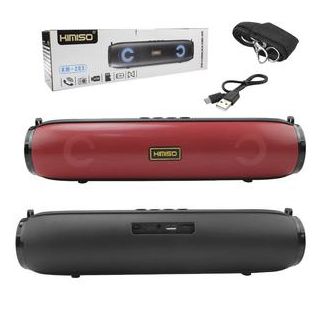 Caixa de Som Bluetooth USB 10W Atende Ligacoes Micro SD Card Vermelho KM-203