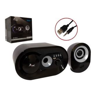 Caixa De Som 2.1 Subwoofer Com Bluetooth Fm Usb Sd Card E Cabo Auxiliar 16W Cinza Kp-6013