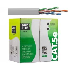 CABO FURUKAWA SOHOPLUS U/UTP CAT5E CINZA