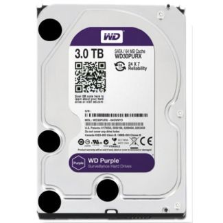 HDD INTERNO WD *PURPLE* 3 TB PARA SEGURANCA / VIGILANCIA / DVR - WD30PURX