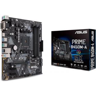 PL Mae Asus PRIME B450M-A AM4/DDR4/HDMI/DVI/VGA/M2/mATX/2Ge - PN # PRIME B450M-A