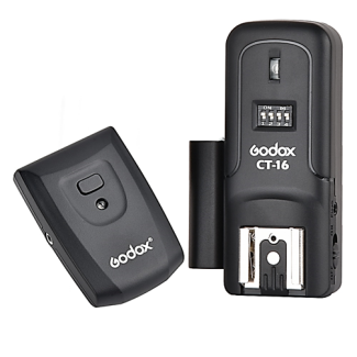 RADIO AUTO FLASH REMOTO 16 CANAIS ( TRANSMISSOR+RECEPTOR ) - Para Flash de estudio e Speedlite