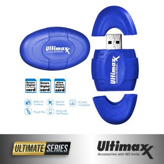 Leitor de Cartão de memoria ULTIMAXX Speed SD SDHC Micro SD
