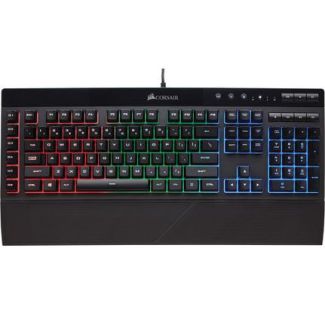 Teclado Corsair K55 RGB Gaming (Padrão Port. Brasil )