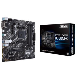 PL Mae Asus Prime B550M-K AM4/DDR4/VGA/DVI/HDMI/M2/mATX 