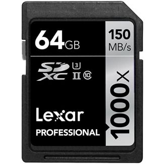 Cartão Lexar Pro SD 64GB 1000X UHS-II U3