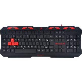 Teclado Fortrek Spider GK706 Preto/Vermelho