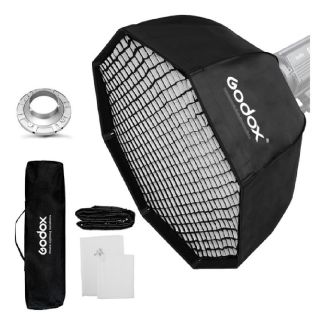 SOFTBOX P / FLASH MONTAGEM BOWENS -120CM DIAMETRO - (HAZE OCTAGONAL) - COM GRID 