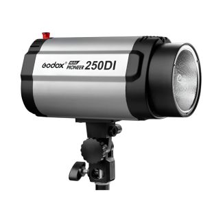 Flash de Estúdio Fotográfico 250W DI 110V com Controle de Potência e Fotocélula