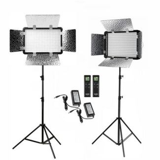 Kit Iluminador de Led com tripe KIT-LD1000C COM CONTROLE REMOTO / 02 Led 2 tripe WT807