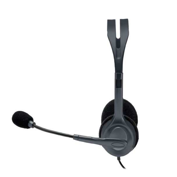 Headset Logitech H111 Cinza Estéreo com Microfone P2 3.5mm Único Conector 2