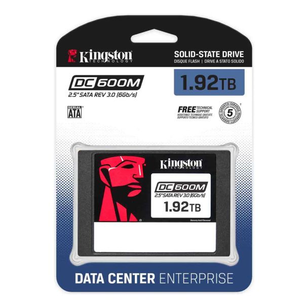 Ssd Interno Kingston Data Center Enterprise Sedc600m/1920g 1.92tb 3