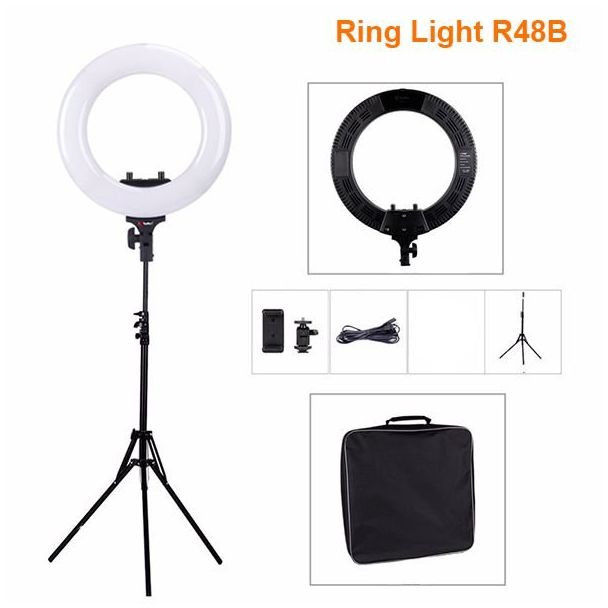 KIT LED RING LIGHT 18" + TRIPÉ ILUMINAÇÃO