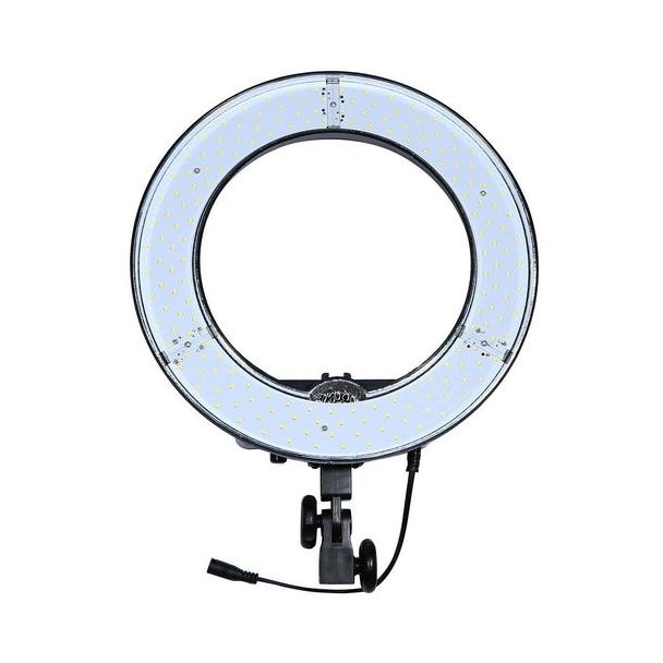 LED RING LIGHT - COM DIFUSORES BRANCO E AMARELO - 256LEDS - 5200LUX - 48,5CM DIAMETRO