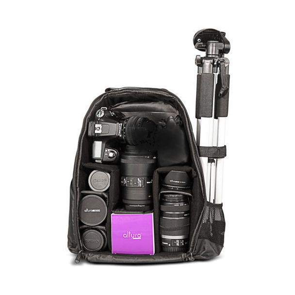 Mochila para câmera Canon Nikon Sony DSLR SLR Suporte Tripe 