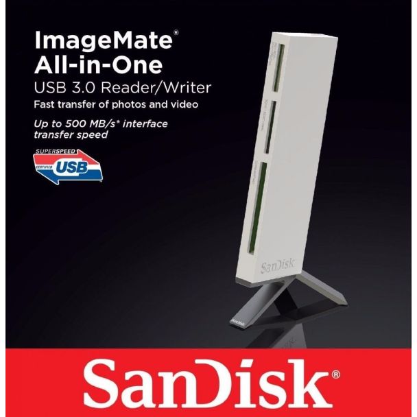 Leitor de memoria USB 3.0 Sandisk all-in-one