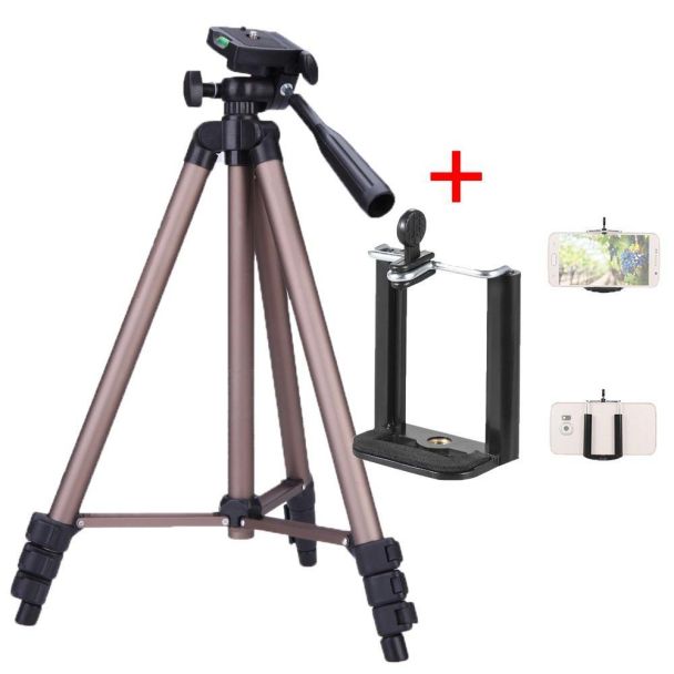 TRIPE PARA FOTOGRAFIA -MODELO WT3130 + COM CLIP PARA SMARTFONE WT3130