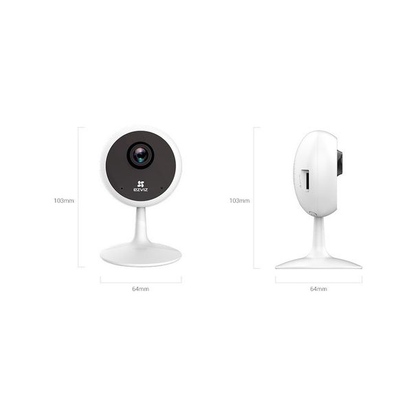 Câmera Ezviz fixa C1C WiFi 1MP(L2.8m/SD256G/IR12M/c/microfone)