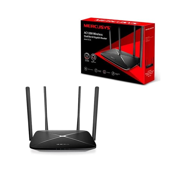 Roteador Mercusys D.Band AC1200 Giga 4 Ant.5dbi 4Portas IPv6