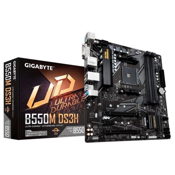 PL Mae Gigabyte B550M DS3H (AM4/DDR4/DVI/HDMI/M-ATX)