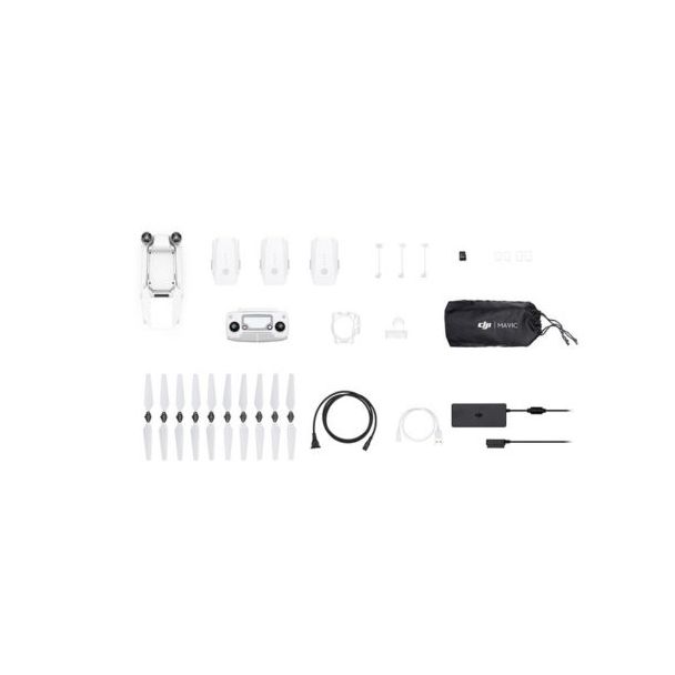 Drone DJI Mavic Pro Alpine Branco Combo Inclui 2 Baterias Extra Edição Limitada 