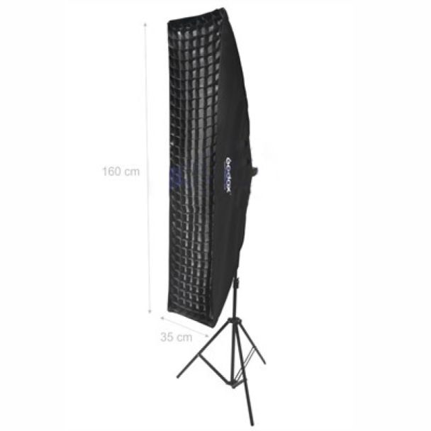 Softbox Strip 35x160 Cm Godox Com Suporte Para Flash Complet