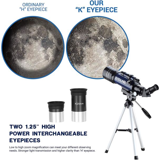 Telescópio refratores astronômicos de 70 mm Multi-Revestido