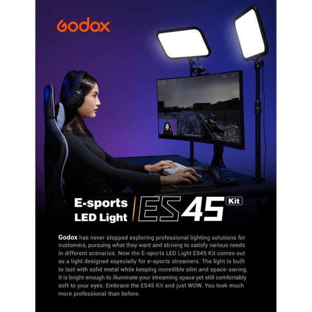 Iluminador Led Modelo Es45kit Led Gamer igual ELGATO WIFI