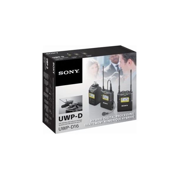 Microfone Sony Uwp-d16 30 Lapela Sem Fio+plug-on Digital Lavalier Combo Wireless Microfone UWPD1630 