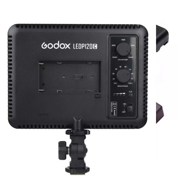 KIT Godox Ledp120c Led 120 Ultra Fino + Carregador E Bateria