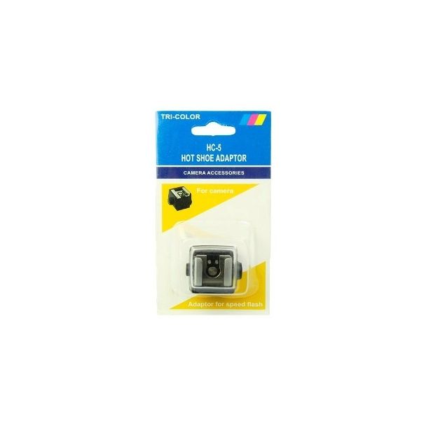 ADAPTADOR SAPATA DE FLASH CANON NIKON HOT SHOE HC-5 PARA CÂMERA SONY E MINOLTA
