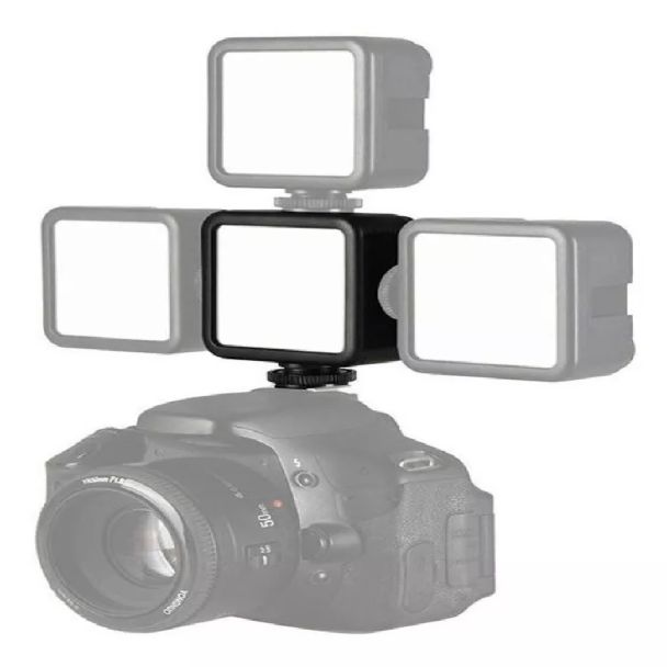 Painel de luz led49 Godox Greika Iluminador Bateria Interna Recarregal nf