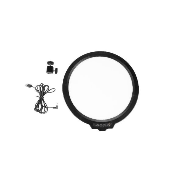 Iluminador Led Ring Light 12 Soquete 3em1 Make Fotos Tripé Selfie Portátil Youtuber Blogueiro Maquiagem