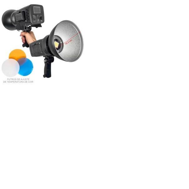 Iluminador Luz Contínua Led Com Bateria 200w 5600k + Controle Remoto BOWENS