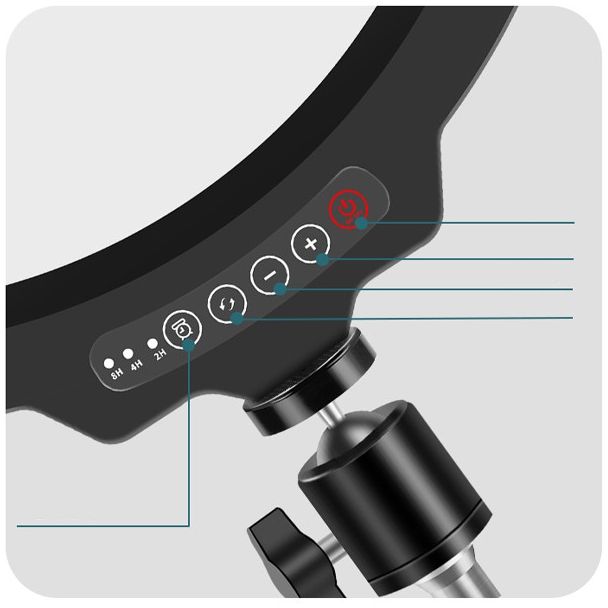 Iluminador Led Ring Light 12 Make Fotos Selfie Youtuber Live